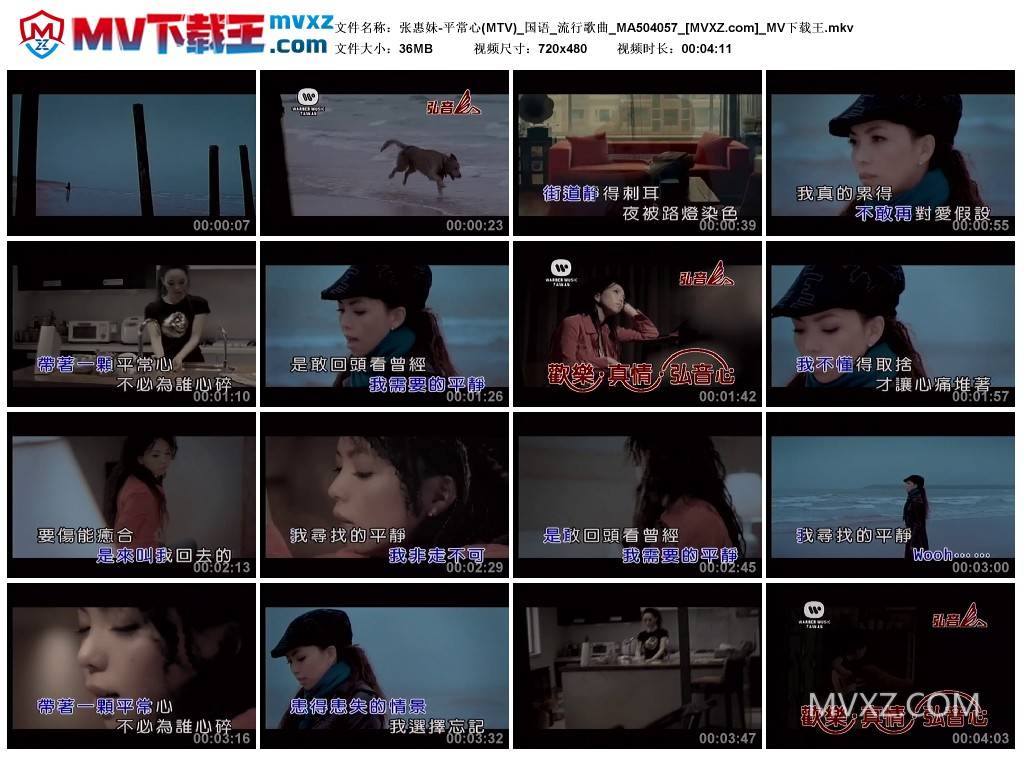 张惠妹-平常心(MTV)_国语_流行歌曲_MA504057